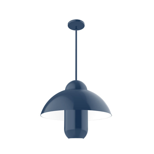 June Bug 18 inch Stem Hung Pendant in Navy | Montclair Light Works