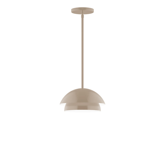 Nest 10" LED Stem Hung Pendant in Clay | Montclair Light Works