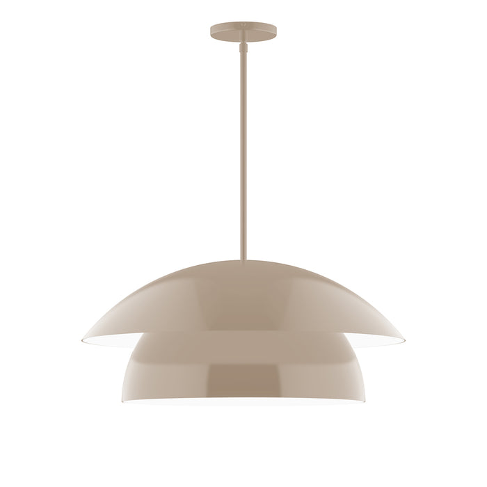 Nest 24" Stem Hung Pendant in Clay | Montclair Light Works