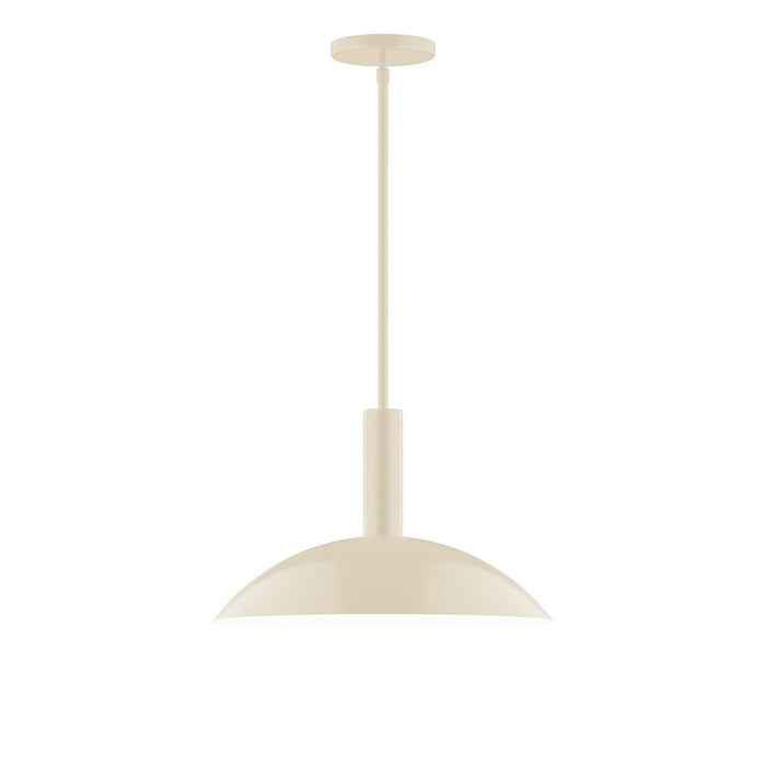 Stack Glow 16" Stem Hung Pendant Light in Cream