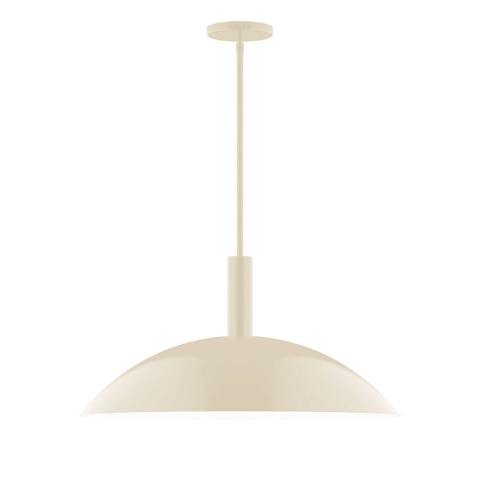 Stack Glow 24" Stem Hung Pendant Light in Cream