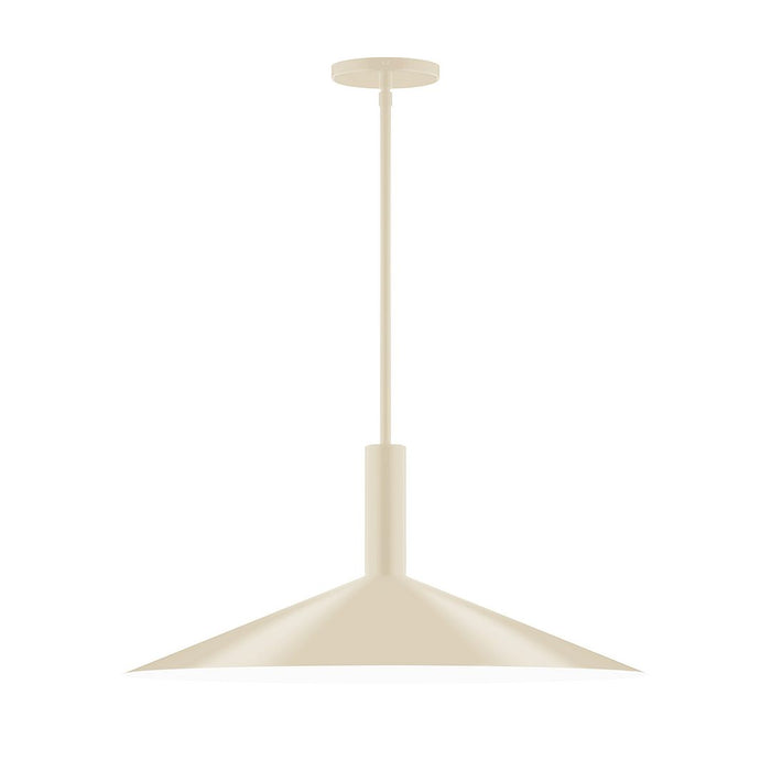 Stack Zing 24" Stem Hung Pendant Light in Cream