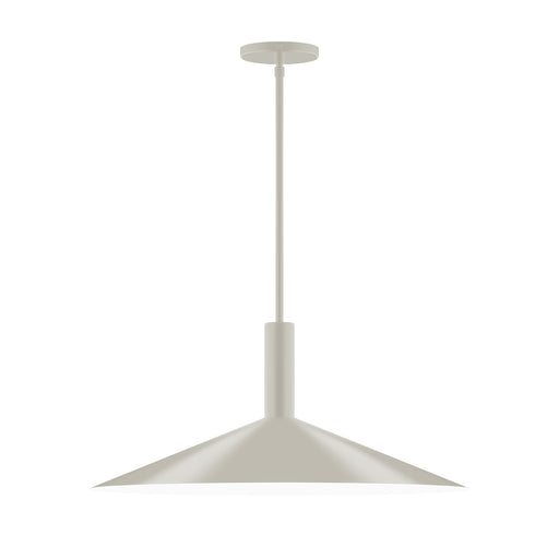 Zing 24" Stem Hung Pendant in Silk Gray | Montclair Light Works