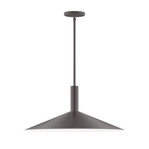 Zing 24" Stem Hung Pendant in Bronze Matte | Montclair Light Works
