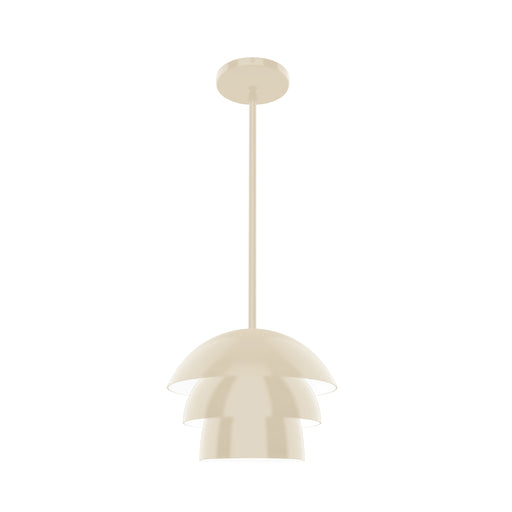 Rosie 10 inch Stem Hung Pendant in Cream | Montclair Light Works