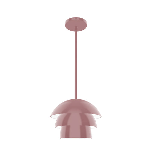 Rosie 10 inch Stem Hung Pendant in Mauve | Montclair Light Works