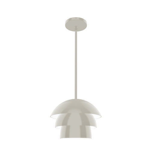 Rosie 10 inch Stem Hung Pendant in Silk Gray | Montclair Light Works