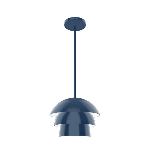 Rosie 10 inch LED Stem Hung Pendant in Navy | Montclair Light Works