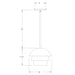 Rosie 10 inch Stem Hung Pendant in Bright Yellow | Montclair Light Works