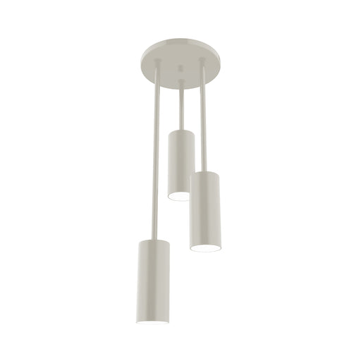 Martin 3-Light Stem Hung Pendant in Silk Gray | Montclair Light Works