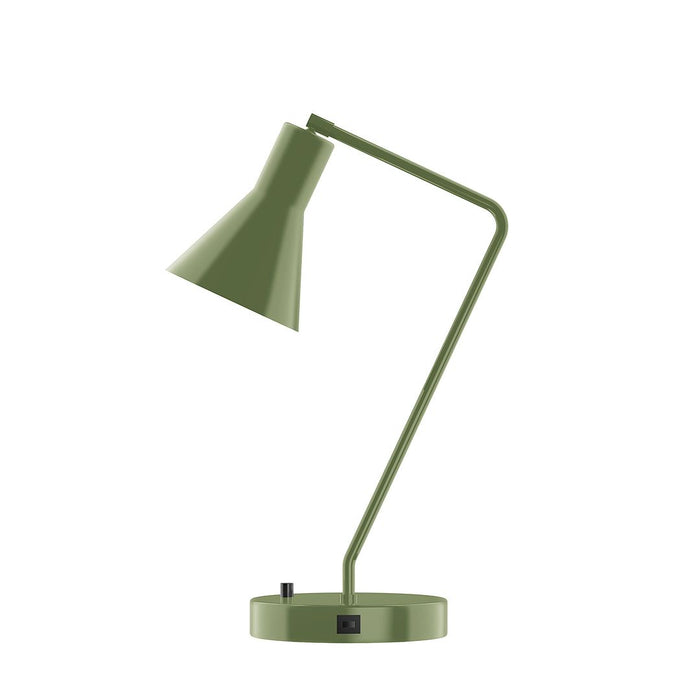 Axis Flare LED Table Lamp in Fern Green