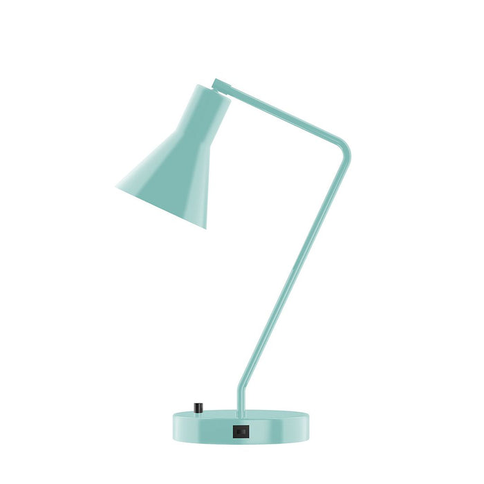 Axis Flare LED Table Lamp in Sea Green