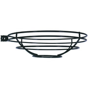 Black wire cage shade for pendant light with hanging frame