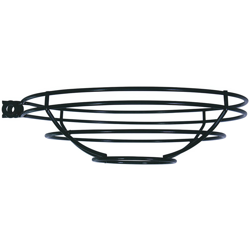 Black wire cage shade for pendant light with hanging frame