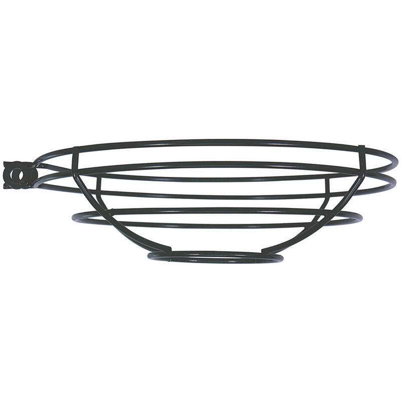 Dark metal cage shade for LED pendant light
