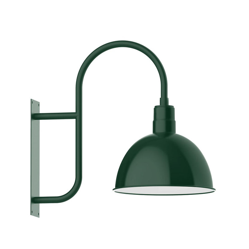 Deep Bowl 16" wall mount in Forest Green