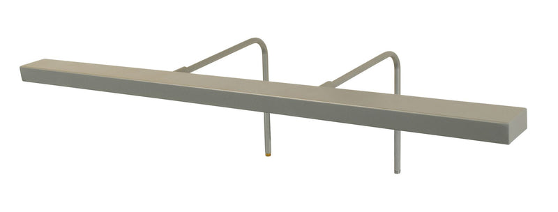Satin silver 32-inch plug-in LED picture light bar with metal mounting brackets