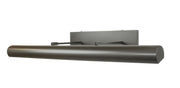 Bronze matte direct-wire LED picture light bar with end caps